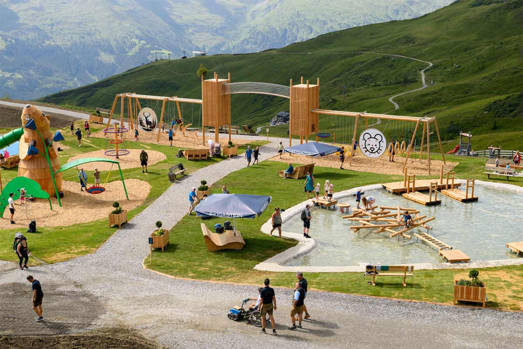 Neue Kinderwelt auf der Schlossalm mit Abenteuerspielplatz in den Gasteiner Bergen