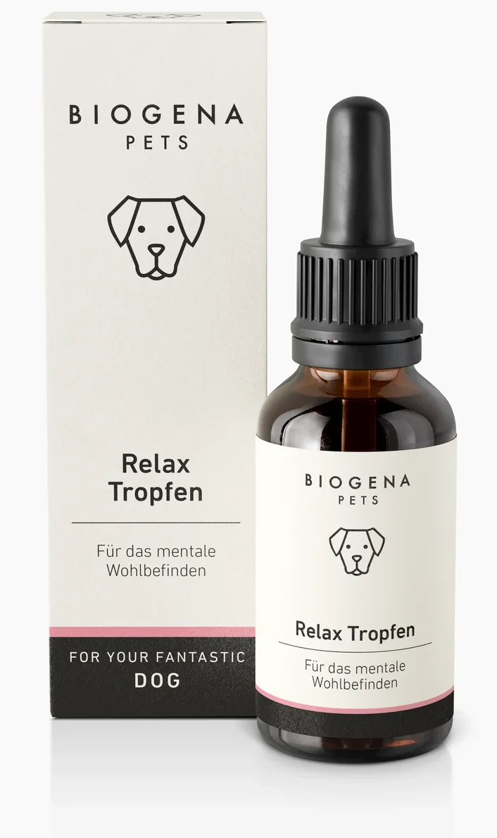 BIOGENA PETS Relax Tropfen für das mentale Wohlbefinden von Hunden